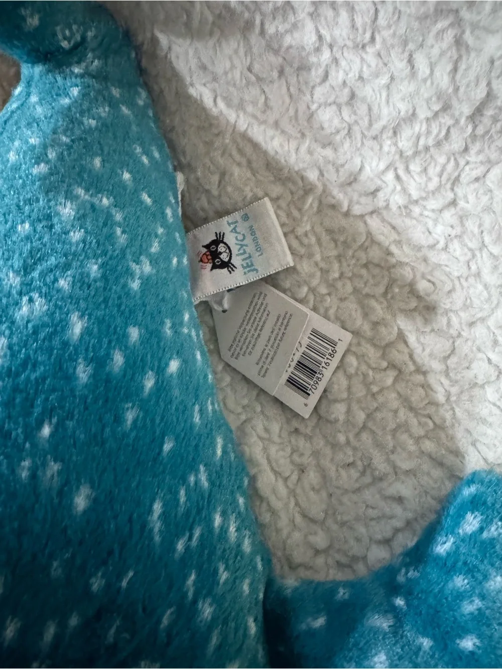 Retired/ discontinued Godfrey whale shark Jellycat NWT